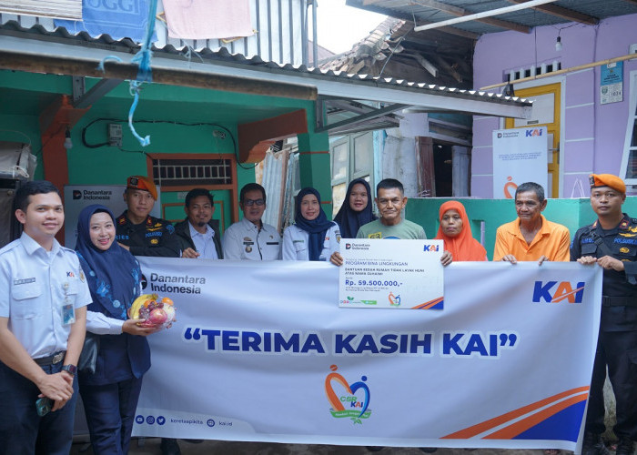 KAI Divre III Palembang Salurkan Bantuan TJSL Bedah RTLH Senilai 119 Juta