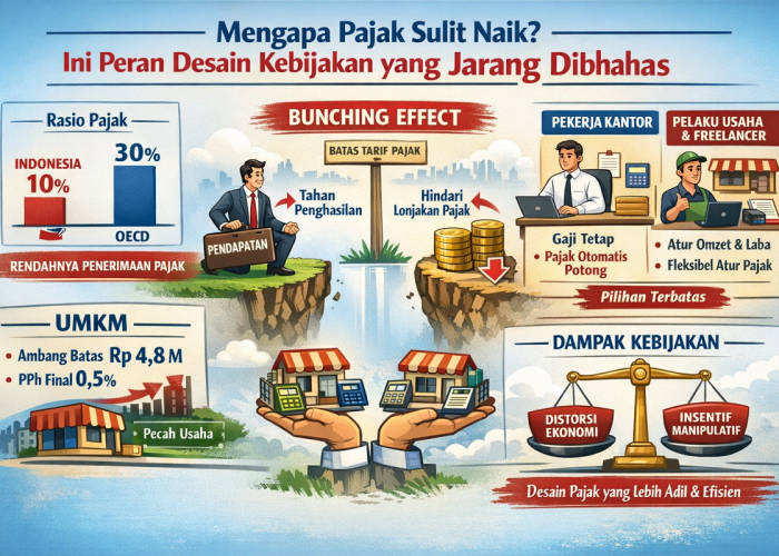 Mengapa Pajak Sulit Naik? Ini Peran Desain Kebijakan yang Jarang Dibahas
