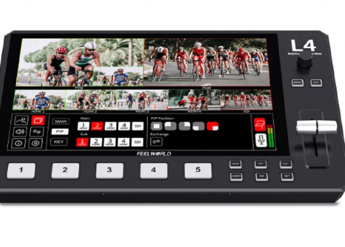 Video Switcher Feelworld L4, Imut Tapi Mudahkan Live Dengan Banyak Kamera