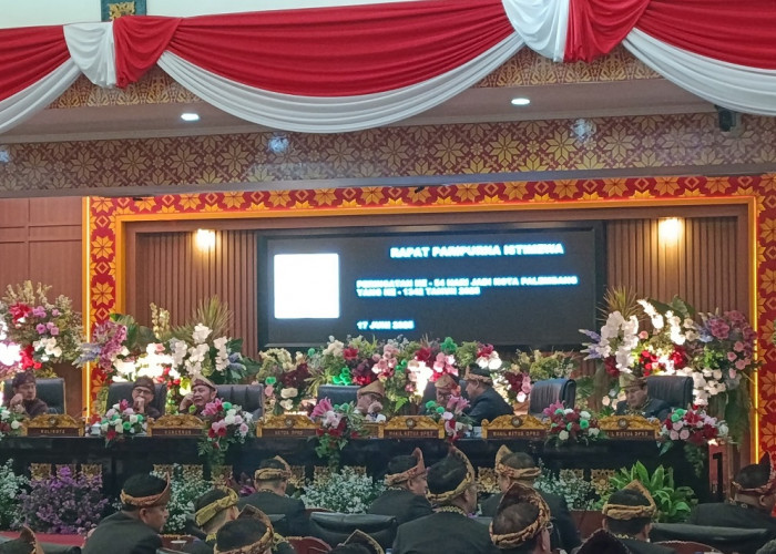 DPRD Palembang Gelar Paripurna Istimewa Peringati HUT Kota ke-1342 Tahun