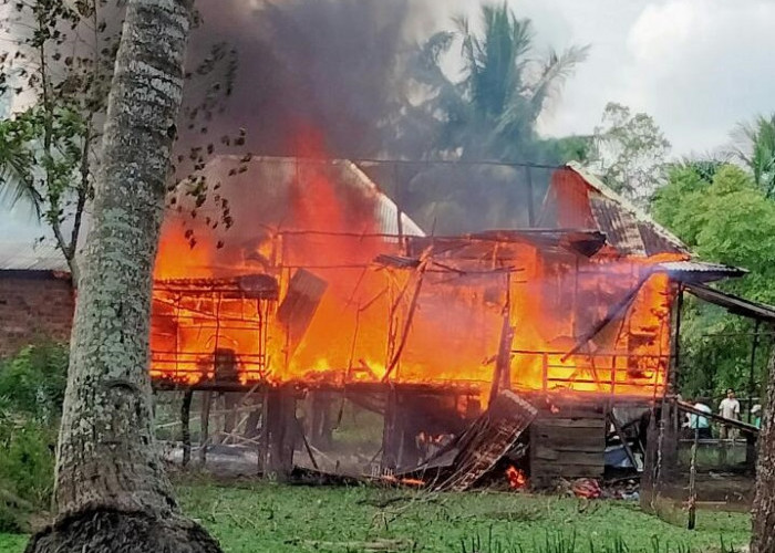Rumah Kayu di Talang Pangeran Ulu Ludes Dilalap Api, Kerugian Sekitar Rp50 Juta