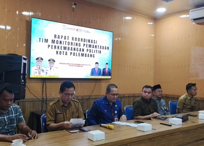 Kesbangpol Palembang Gelar Rapat Pantau Dinamika Politik