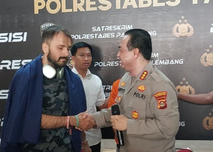 Satreskrim Palembang Tangkap Pencuri Motor Turis Rusia, Barang Bukti Segera Dikembalikan