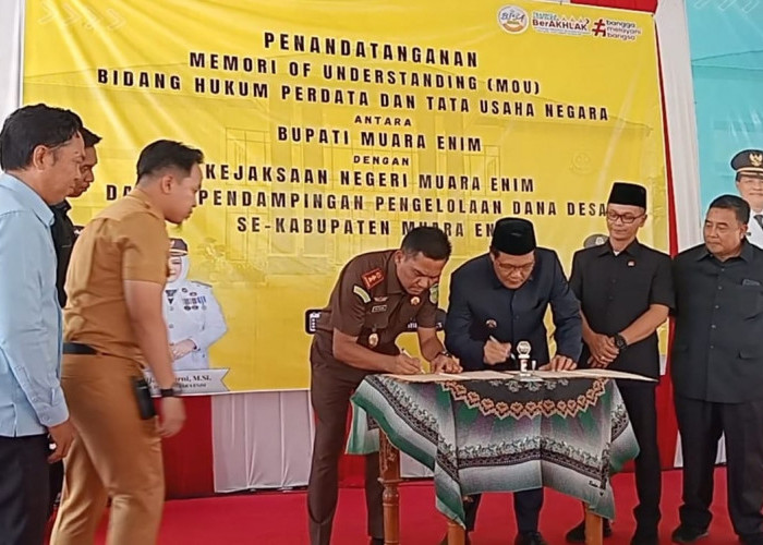 246 Kades Muara Enim Teken Fakta Integritas Anti Korupsi