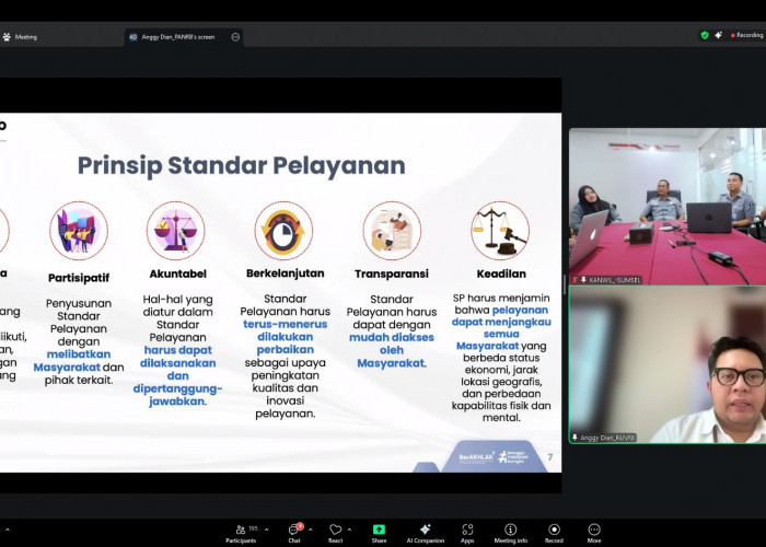 Kanwil Kemenkum Sumsel Perkuat Kualitas Pelayanan Publik melalui Standardisasi Kemenpan RB