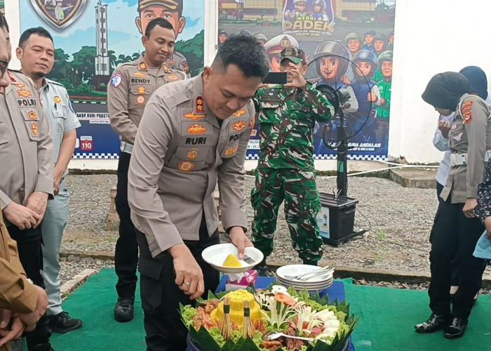 Polres Muba Hadirkan Kedai Padek, Driver Ojek Dimanjakan Fasilitas Gratis dari Cek Kesehatan hingga Ganti Oli