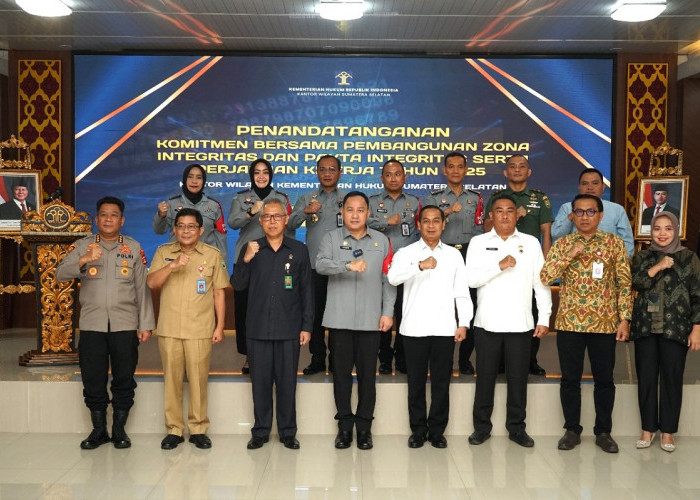 Transformasi Pelayanan Publik, Kemenkum Sumsel Perkuat Komitmen dengan Zona Integritas