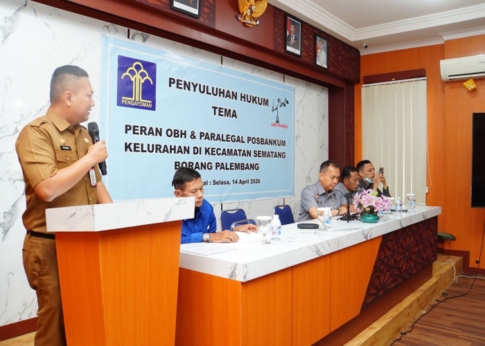 Sosialisasi Peran LBH dan Posbankum, Kemenkum Sumsel Sasar Paralegal di Kecamatan Sematang Borang