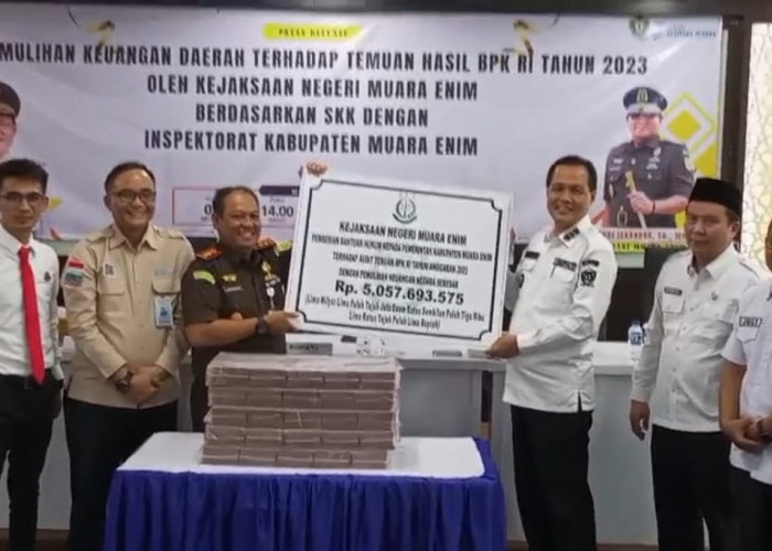 Kejari Muara Enim Berhasil Pulihkan Keuangan Daerah Rp5 Miliar