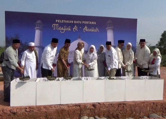 Walikota Palembang Harnojoyo Ikuti Peletakan Batu Pertama Pembangunan Masjid Al-Abduh