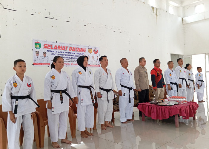 Ratusan Karateka Ikuti Ujian Kenaikan Tingkat Inkado Prabumulih