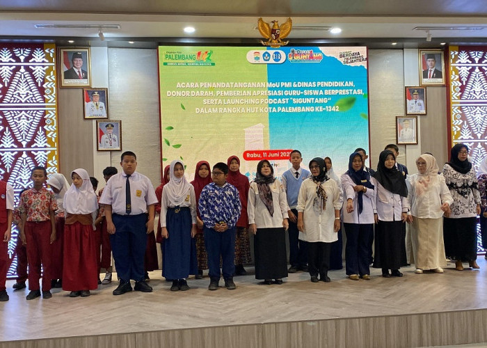PMI dan Disdik Palembang Jalin Kerjasama Donor  Tingkatkan Ketersediaan Darah