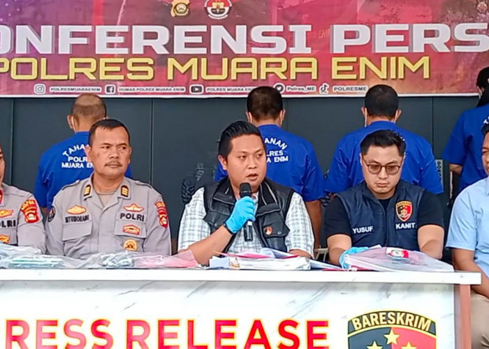Polres Muara Enim Tangkap Pelaku Illegal Drilling