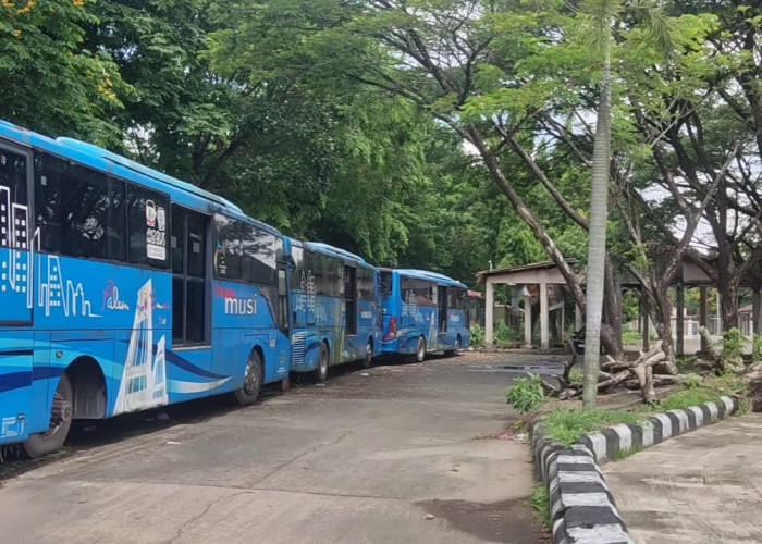 Trans Musi Terbengkalai Membuat Terminal KM 12 Kumuh