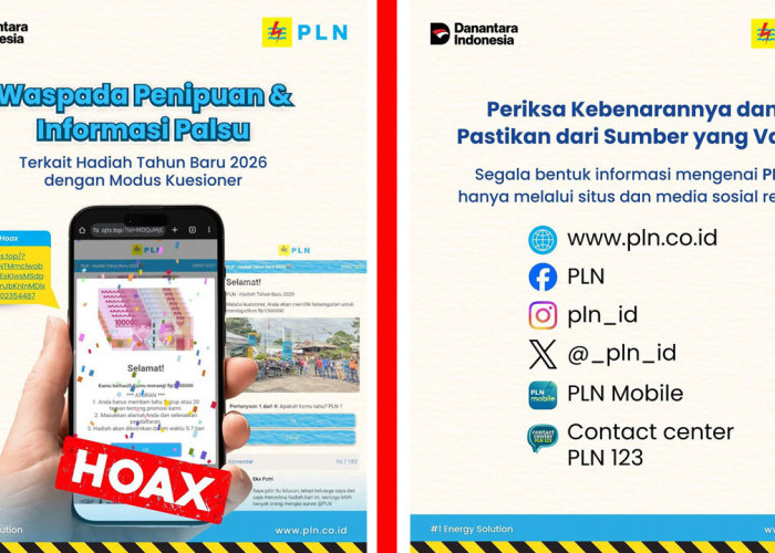 PLN UID S2JB Ajak Masyarakat Waspada Penipuan Berkedok Hadiah Tahun Baru 2026