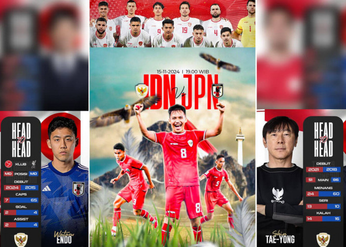 Wow! Laga Indonesia Vs Jepang Disiarkan Langsung di Seluruh Benua Dunia