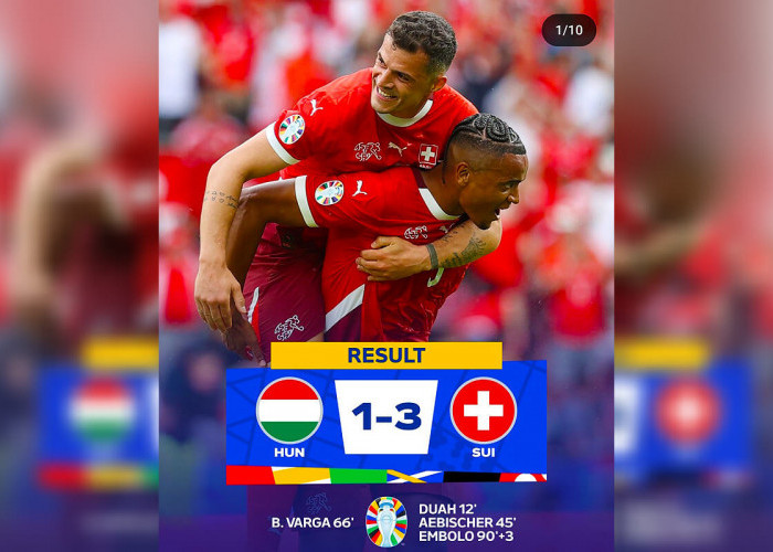 Timnas Swiss Raih Kemenangan atas Hungaria di Babak Penyisihan Grup A Euro 2024
