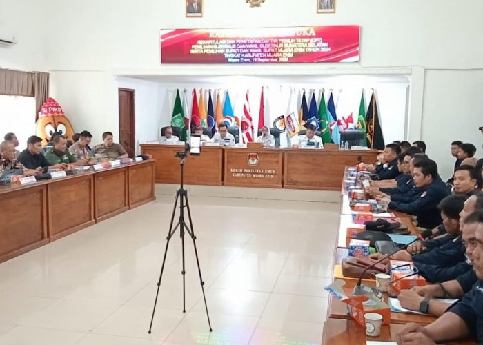 Rapat Pleno KPU Muara Enim Tetapkan DPT 460.845 Orang Pemilih Pilkada 2024