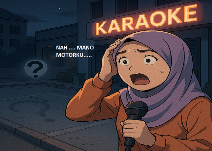 Asyik Karaokean, Pas Pulang Motor kesayangan Hilang di Parkiran