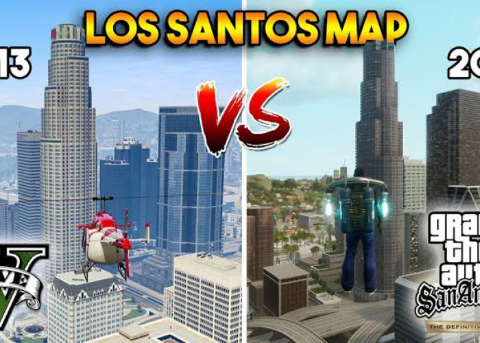 GTA San Andreas Vs GTA V Rockstar Games
