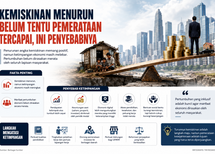 Kemiskinan Menurun Belum Tentu Pemerataan Tercapai, Ini Penyebabnya!