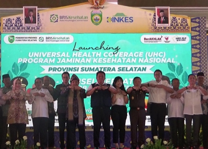 Gubenur Sumsel Herman Deru Launching UHC Program Jaminan Kesehatan Nasional Sumsel Berkat (Berobat Pakai KTP)