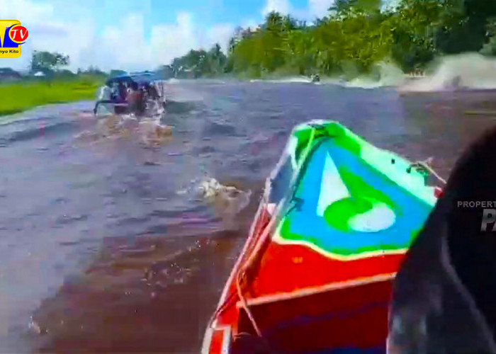 Tradisi Balap Speedboat di Sungai Kelekar Jadi Hiburan dan Uji Adrenalin Masyarakat Ogan Ilir Pasca Idulfitri