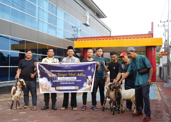 Tebar Kebaikan di Iduladha 1446 H, Kemenkum Sumsel Semangat Berkurban