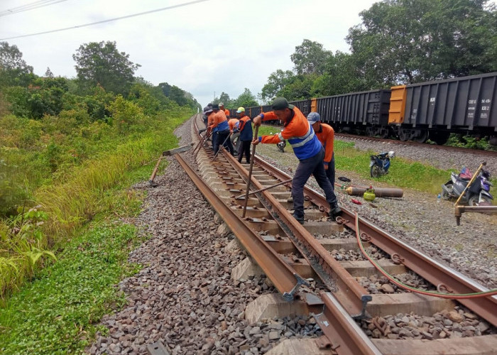 131.500 Meter Rel Baru, Langkah KAI Divre III Palembang Tingkatkan Layanan