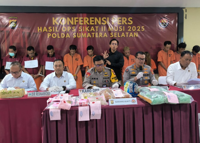 Operasi Sikat II Musi 2025 Berakhir, Polda Sumsel Amankan 1.178 Pelaku Kejahatan