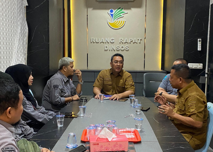 Wujudkan Palembang Peduli, GM PalTV Kunjungi Kantor Dinas Sosial Palembang 