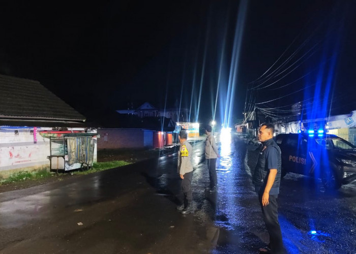 Demi Keamanan dan Kenyamanan Masyarakat, Polsek Gunung Megang Gelar Patroli Rutin
