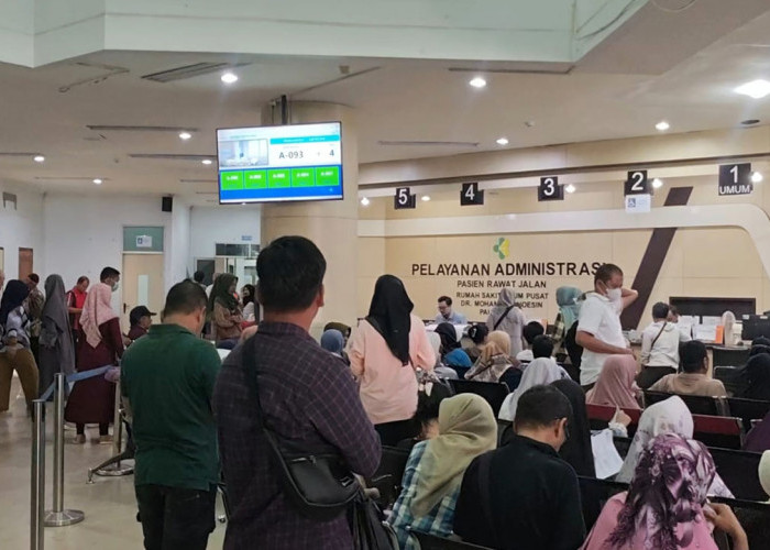 Antrean Pasien BPJS Kesehatan di RSMH Palembang Meningkat Usai Libur Akhir Pekan dan Cuti Bersama