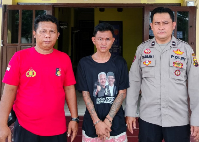 Pemuda Mabuk yang Tusuk Korban Pakai Gunting di Prabumulih Ditangkap