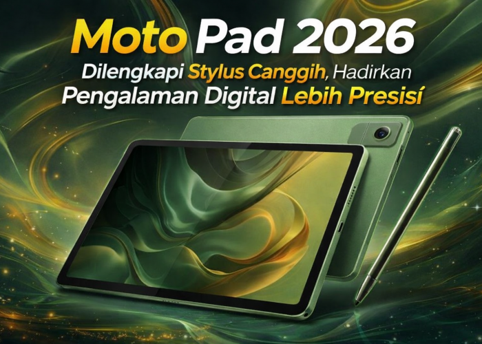 Moto Pad 2026 Dilengkapi Stylus Canggih, Hadirkan Pengalaman Digital Lebih Presisi