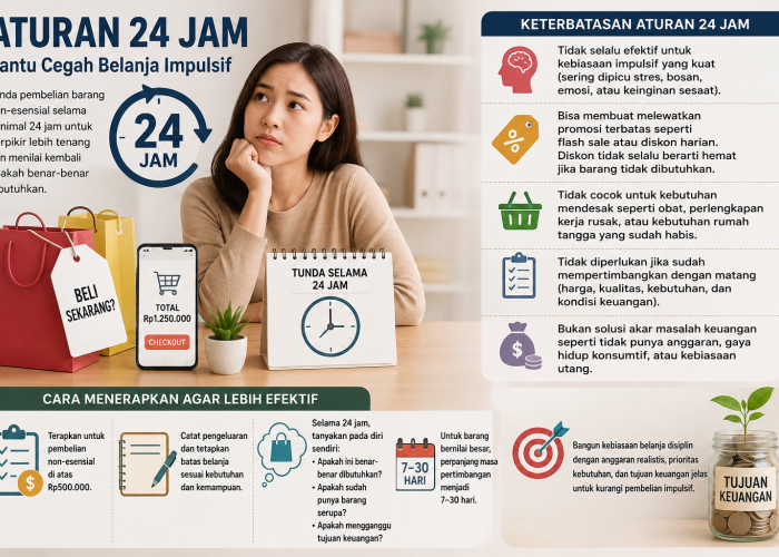 Aturan 24 Jam Bantu Cegah Belanja Impulsif