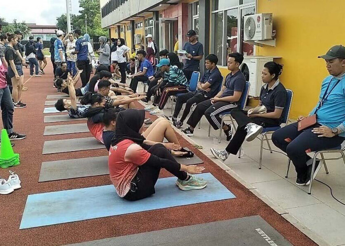 Atlet Sumatera Selatan Proyeksi PON XXI Aceh-Sumut Menjalani Tes Fisik