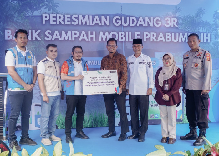 PLN UID S2JB Dukung Pengelolaan Sampah Berkelanjutan Melalui Peresmian Bank Sampah Terpadu Berbasis Listrik 
