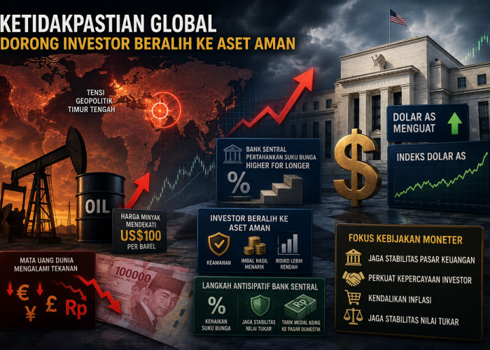 Ketidakpastian Global Dorong Investor Beralih ke Aset Aman