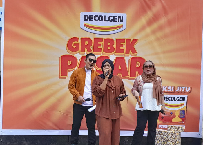 PALTV gelar Grebek Pasar Bersama Decolgen di pasar Tradisional Kota Palembang.