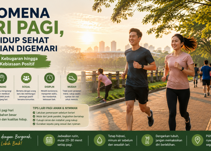 Fenomena Lari Pagi, Gaya Hidup Sehat yang Kian Digemari