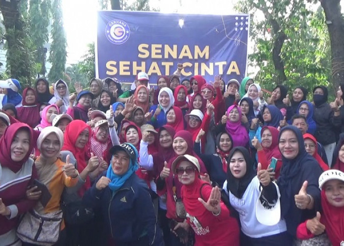 Sehat Bersama Itu Menyenangkan! Wakil Walikota Palembang Senam Bersama 18 Kecamatan dan 107 Kelurahan