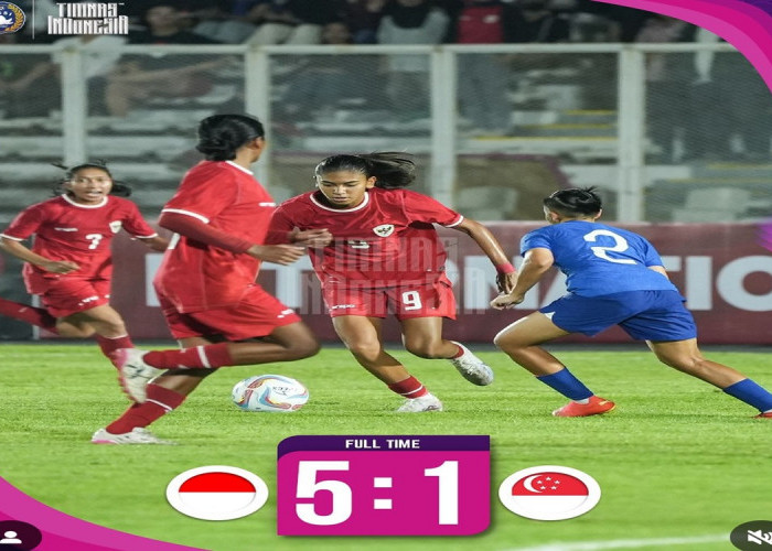Hasil Pertandingan Uji Coba Timnas Putri Indonesia Berhasil Mengalahkan Singapura dengan Skor Telak 5-1