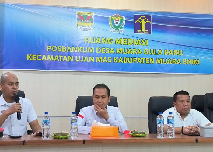 Hukum Hadir Lebih Dekat, Kanwil Kemenkum Sumsel Bina Posbankum Desa Muara Gula Baru