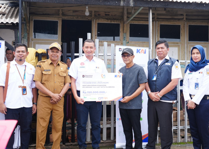 KAI Divre III Salurkan Bantuan CSR Rp 520 Juta untuk Dukungan Sosial dan Infrastruktur Publik Kota Palembang
