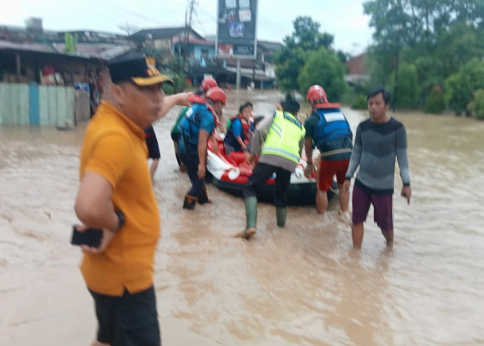  Sungai di Muara Enim Meluap, Ratusan Rumah Warga Terendam Banjir