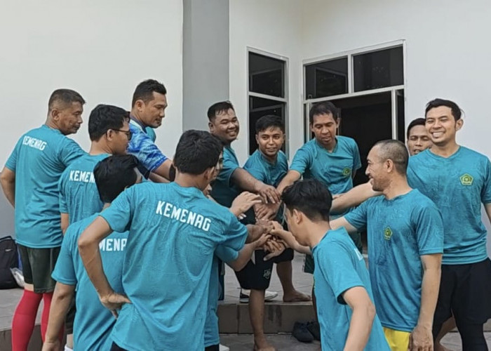 Tim Futsal Kemenag Sumsel Siap Berlaga di Pornas Korpri 2025, Target Juara Jadi Motivasi