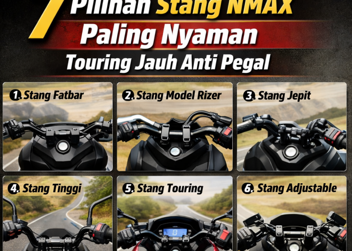 7 Pilihan Stang NMAX Paling Nyaman, Touring Jauh Anti Pegal