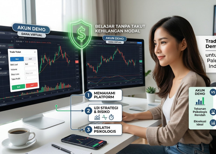 Trading Akun Demo untuk Pemula, Cara Belajar Tanpa Takut Kehilangan Modal
