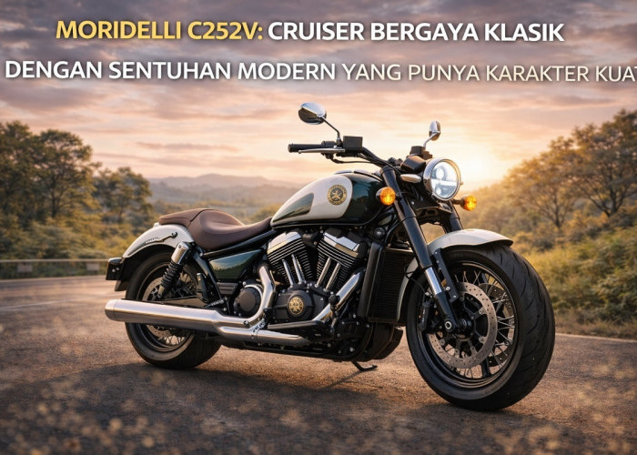 Morbidelli C252V: Cruiser Bergaya Klasik dengan Sentuhan Modern yang Punya Karakter Kuat